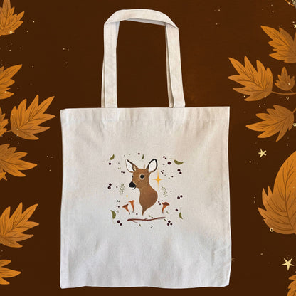 Recycled Cotton Canvas Fawn Tote Bag