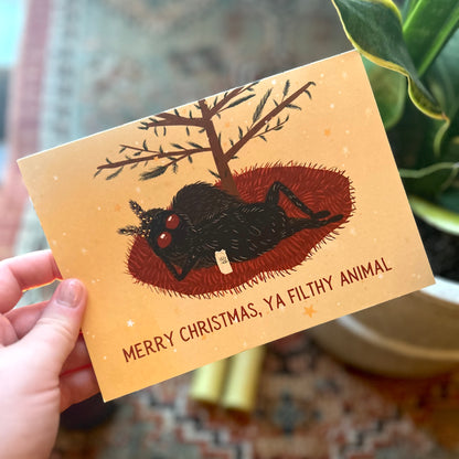 Mothman Christmas Card