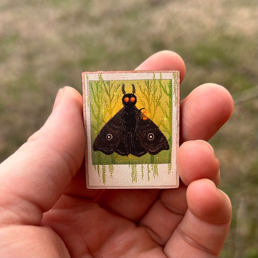 Swamp Mothman Polaroid Pin