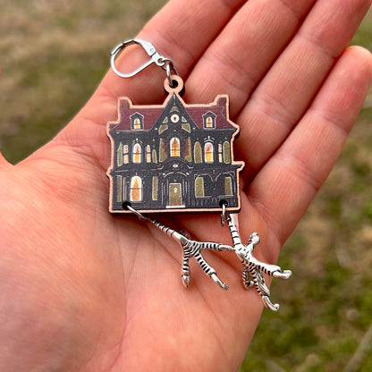 Victorian Baba Yaga House Earrings