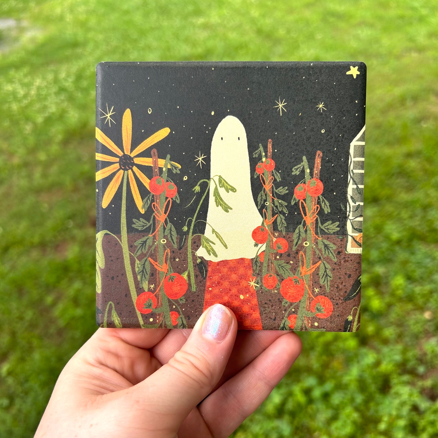 ✨Imperfect✨Ghost Garden Coaster