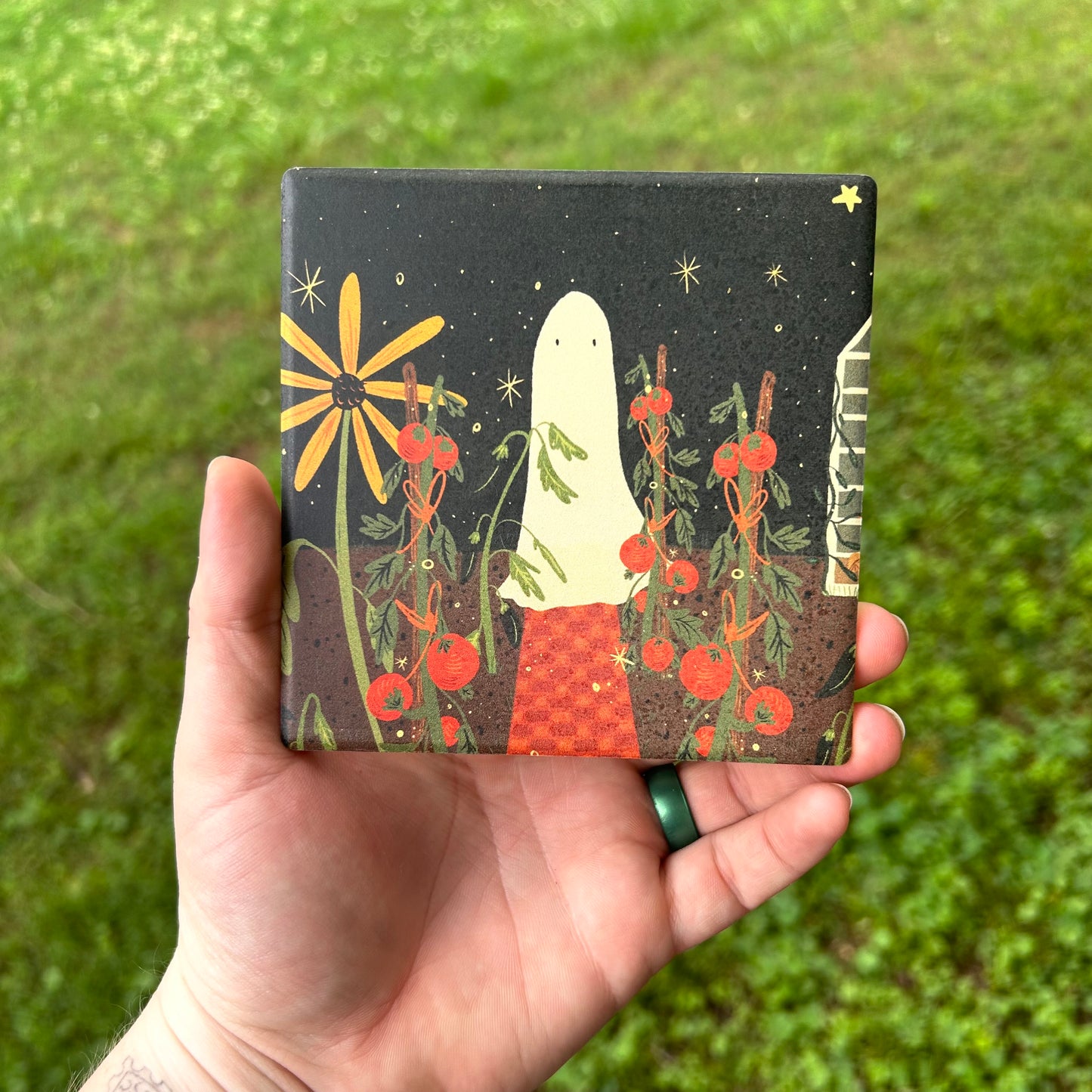 ✨Imperfect✨Ghost Garden Coaster