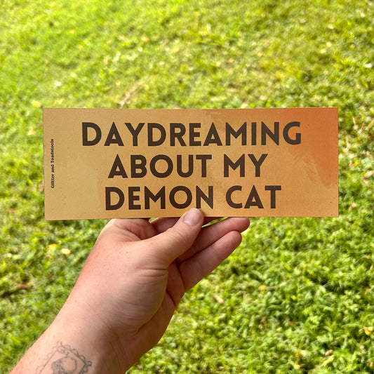 Demon Cat Removable Bumper Magnet