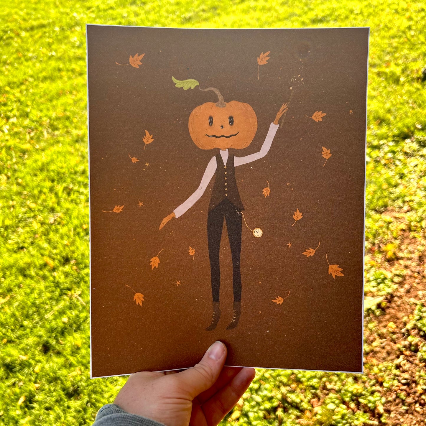 Magical Pumpkinhead Print